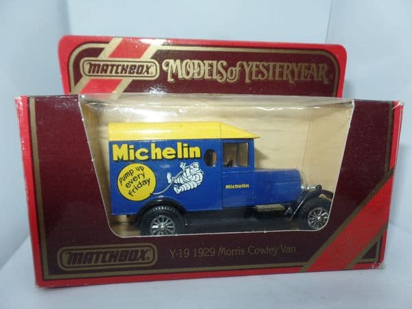 Matchbox Models of Yesteryear Y19 Y-19  1929 Morris Cowley Van Michelin Tyres