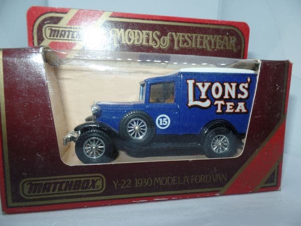 Matchbox Models of Yesteryear Y22 Y-22 1930 Ford Model A Van Lyons Tea