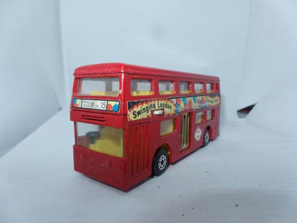 Matchbox Super Kings K15 Daimler Fleetline Bus London Transport Swinging Carnaby St UB