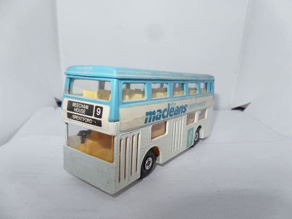 Matchbox SuperKings K15 Daimler Fleetline Bus Macleans Toothpaste Brentford  UB