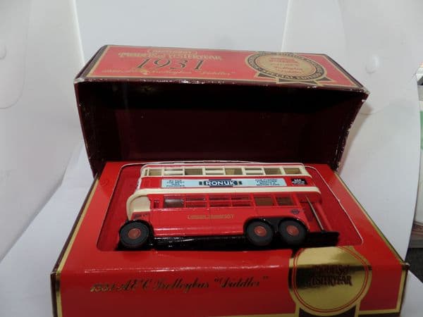 Matchbox Yesteryear Y10 1931 AEC Diddler Trolleybus London Transport 604 Hampton Court MIB