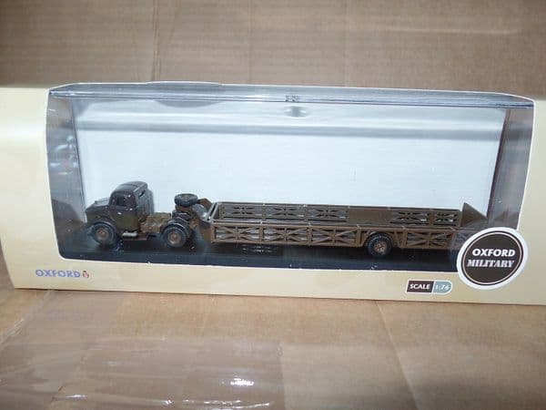 Oxford 76BD011 BD011 1/76 OO Scale Bedford OX Queen Mary Trailer RAF Salvage