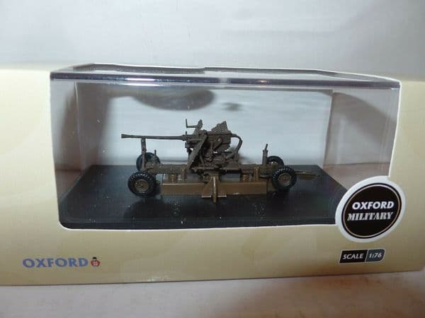 Oxford 76BF001 BF001 1/76 OO Scale Brown 40MM Bofors Gun Military Army