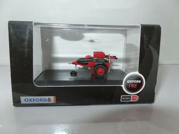 Oxford 76CCP003 CCP003 1/76 OO Coventry Climax Fire Brigade Pump Trailer Red