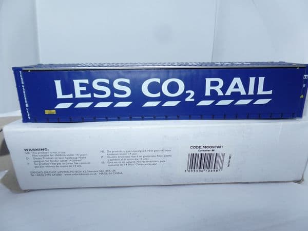 Oxford 76CONT001 CONT001 1/76 OO Scale Rail Container 88 Eddie Stobart  Less CO2