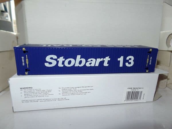 Oxford 76CONT00113 CONT00113 1/76 OO Scale Rail Container 13 Eddie Stobart CO2