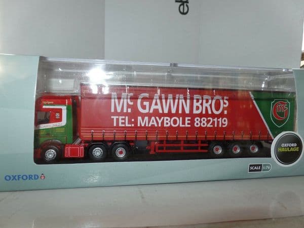 Oxford 76MB007 MB007 1/76 OO Scale Mercedes Actros GSC Curtainside McGawn Bros