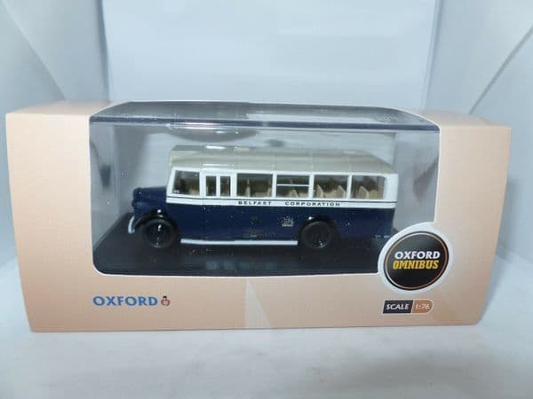 Oxford 76OWB013 OWB013 1/76 OO Scale Bedford OWB Bus Coach Belfast Corporation