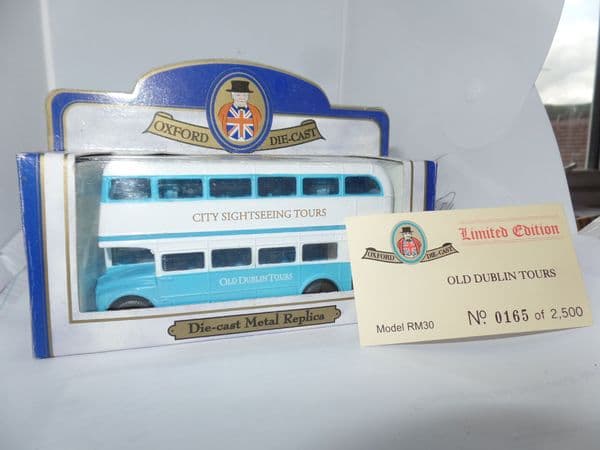 Oxford 76RM030 RM30 1/76 OO Scale London Routemaster Bus Old Dublin Tours Ireland