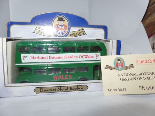 Oxford 76RM035 RM35 1/76 OO Scale London Routemaster Bus  Wales Botanical Gardens