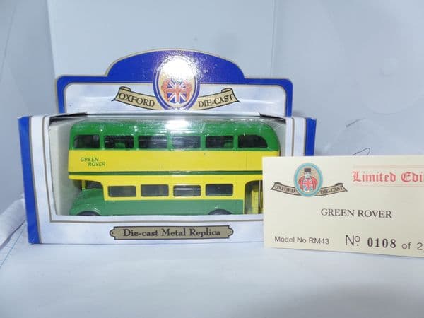 Oxford 76RM043 RM43  1/76 OO Scale London Routemaster Bus Green Rover 346 Watford