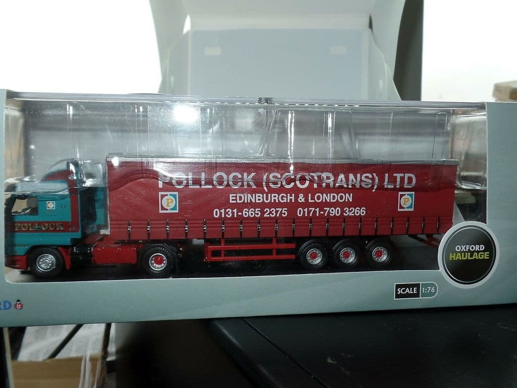 OXFORD DIECAST Truck Scania 143  Unit Pollock 1/76 scale ideal code 3
