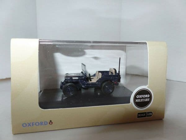 Oxford 76WMB001 WMB001 1/76 OO Scale Willys MB Jeep Royal Navy Beach Master