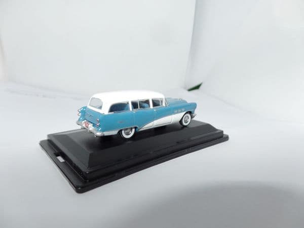 Oxford 87BCE54001 BCE54001 1/87 HO Scale 1954 Buick Century Estate Wagon - Ranier Blue Arctic White