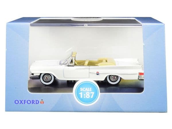 Oxford 87CC61003 CC61003 1/87 HO Chrysler 300 Convertible 1961 Open Alaskan White