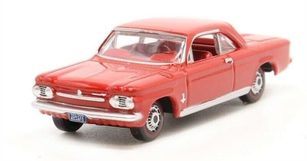 OXFORD 87CH63002 CH63002 1/87 HO  CHEVROLET CORVAIR COUPE 1963 RIVERSIDE RED
