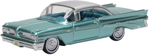 Oxford 87PB59003 PB59003 1/87 HO Scale Pontiac Bonneville Coupe 1959 Seaspray Green Metallic