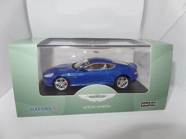 Oxford AMDB9003 43AMDB9003 1/43 O Scale Aston Martin DB9 Coupe Cobalt Blue