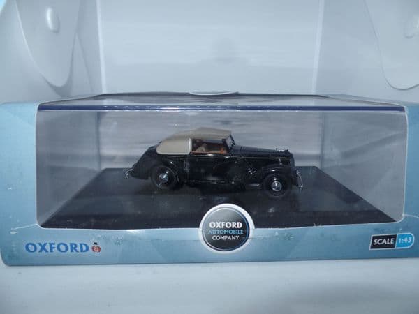 Oxford ASH004 1/43 O Scale Armstrong Siddeley Hurricane  Closed Top Black