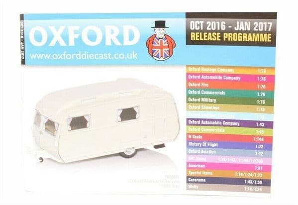 Oxford Diecast Catalogue 2016 October 2016 - January 2017 Caravan