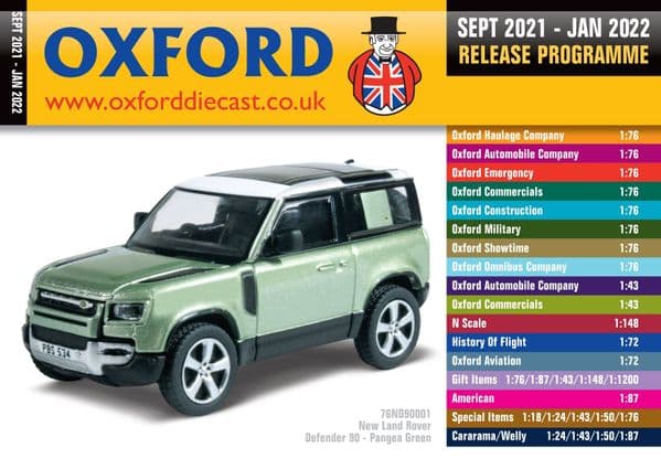 Oxford Diecast Catalogue September 2021 - January 2022  ND9001