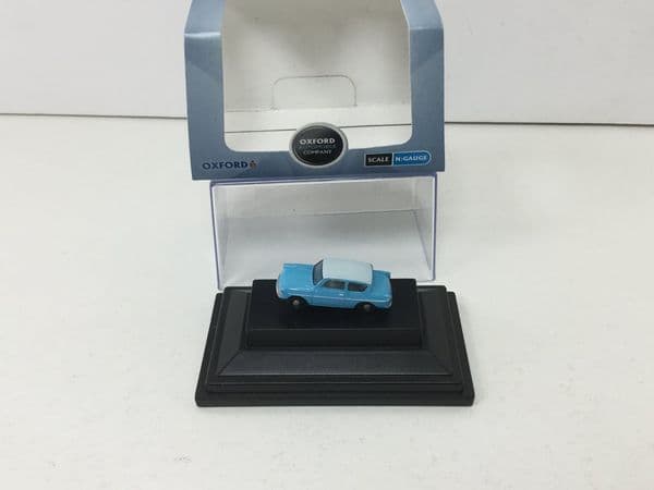 Oxford N105007 N Gauge 1/148  Scale Ford Anglia 105E Turquoise Blue White Harry Potter