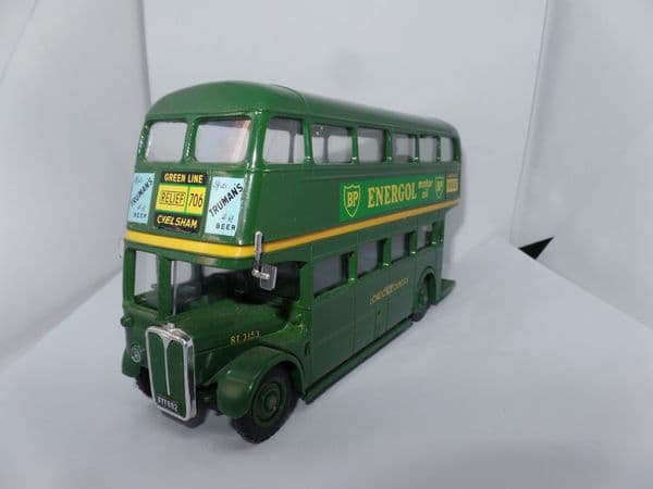 Solido 1/50 Scale London AEC RT Bus London Country Green Line 706 Chelsham BP Gilbey's Gin UB