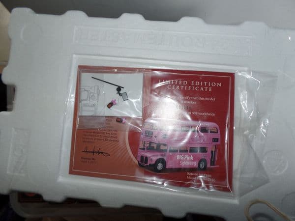Sun Star H2916 2916 1/24 Scale  London Transport Routemaster Big Bus Pink Sightseeing Cancer 18