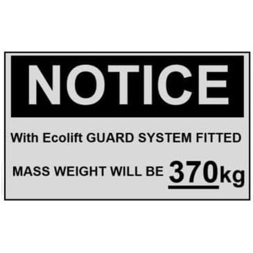Ecolift Weight Limit 370kg x 25
