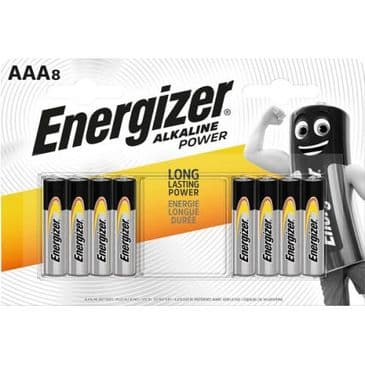 Battery Batteries "AAA" Energizer, Pack Of 8