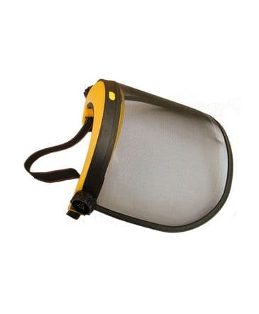 Face and Eye Shield With Mesh Visor Budget Yellow