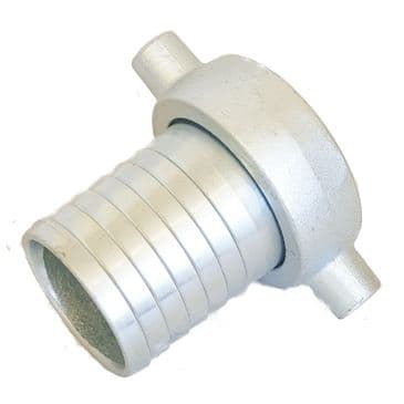 Female Hose Tail Coupling, 3" BSP Malleable Iron, With Leather Washer