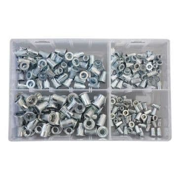 Flanged Nutserts 4mm-8mm, Assorted Box (200)