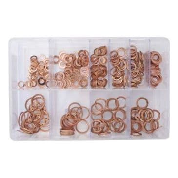 Fuel Injection Copper Washers, Assorted Box (360)