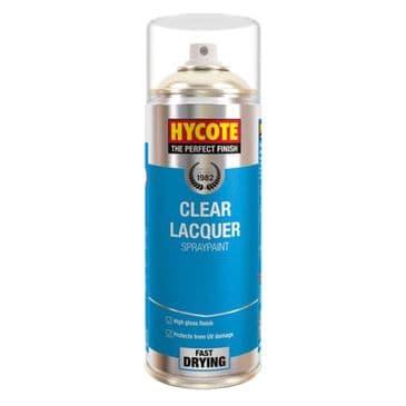 Lacquer Paint, Hycote Spray Aerosol 400ml, Clear