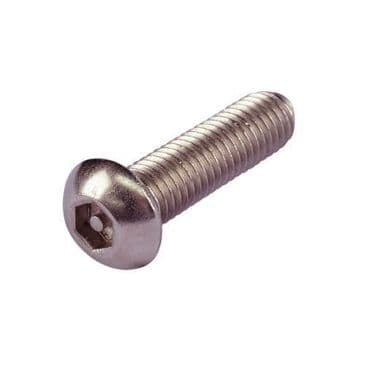 M8 x 30 Security Button Head Screws, Stainless Steel, Pack of 100