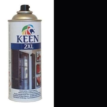 Paint, Keen Spray Aerosol 400ml, Black RAL9005