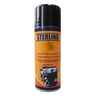 Paint, Sterling Spray Aerosol, Black Satin