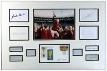 1966 World Cup England Team Autograph Display - Bobby Moore