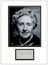 Agatha Christie Autograph Signed Display