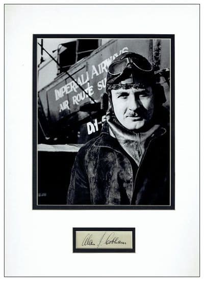 Alan Cobham Autograph Signed Display