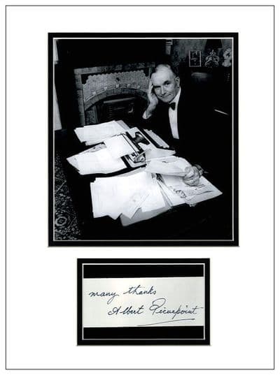 Albert Pierrepoint Autograph Signed Display
