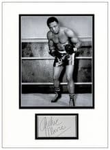 Archie Moore Autograph Signed Display