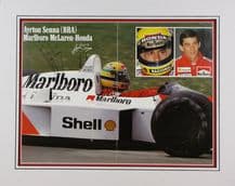 Ayrton Senna Autograph Signed Photo