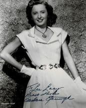 Barbara Stanwyck Autograph Signed Photo