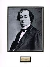 Benjamin Disraeli Autograph Signed Display