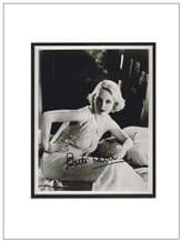 Bette Davis Autograph Signed Photo
