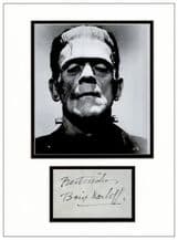 Boris Karloff Autograph Signed - Frankenstein
