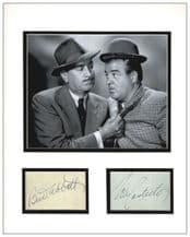 Bud Abbott and Lou Costello Autograph Display