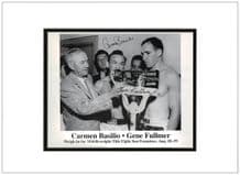 Carmen Basilio Gene Fullmer  Autograph Signed Photo